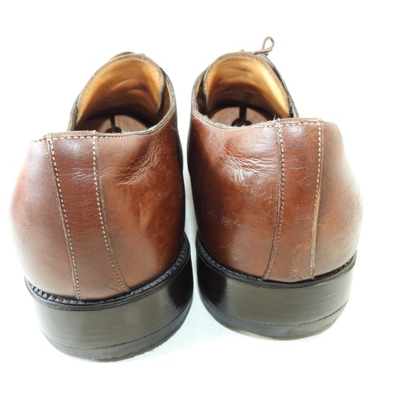 Santoni Elliston Size 12 Brown Oxfords Mens R4C18